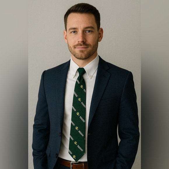 Green Bay Packers Tie pre loved - Picture 1 of 4